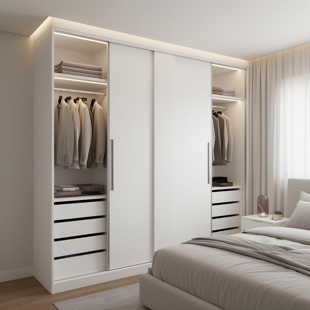 Quarto com closet embutido — depois